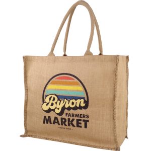 Farmers Market Jute Bag Unlined