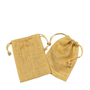 Small Jute Drawstring Bags