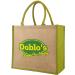 Olive Green Gusset Landscape Jute Bag