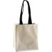 Cotton Canvas Bag Black Handle